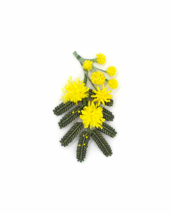 broche brin de mimosa